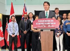 Justin Trudeau at Umicore Announcement